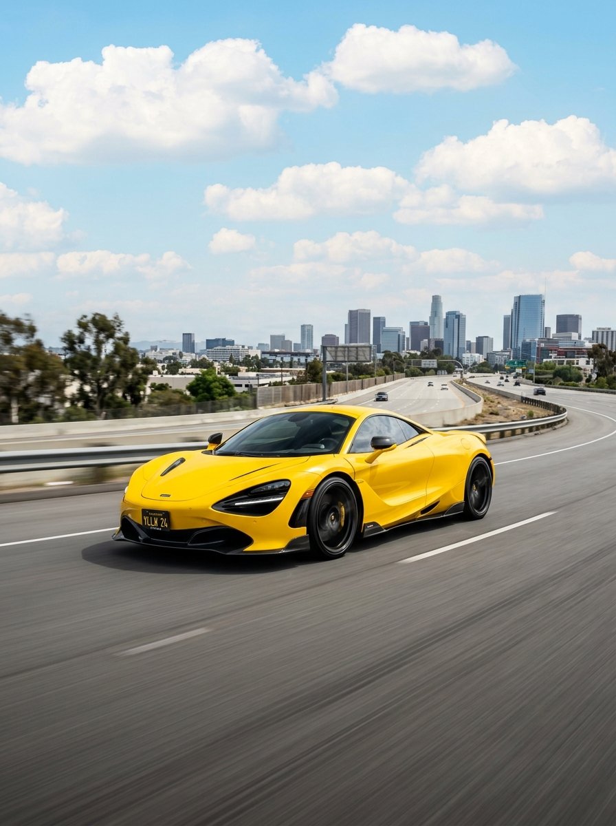 SMK Driving School Yellow Sports Car